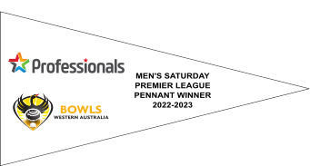 White,Professionals,Bowls Western Australia,Women's Sat.1st Division Blue North,Pennant Winner,180x90cm