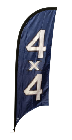 Double sided 4x4 Feather Flag, 80x300 cm
