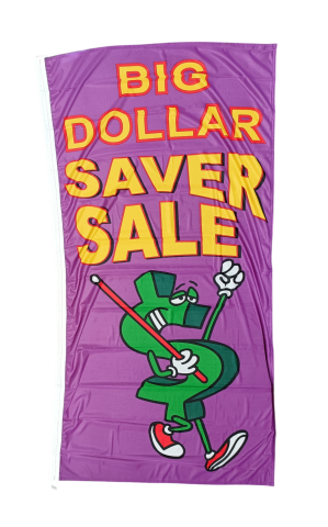 90x180 cm Big Dollar Saver Sale Flag