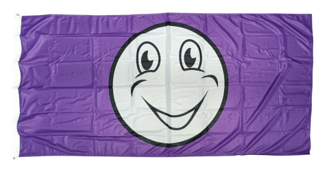 Happy Face Flag Purple