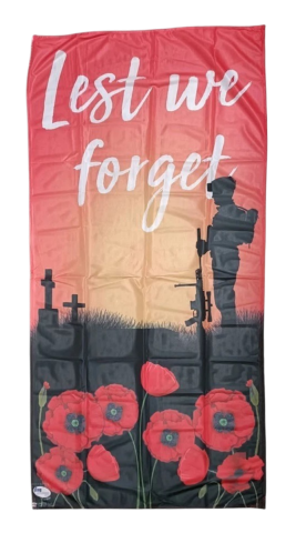 Lest We Forget Flag 90x180cm
