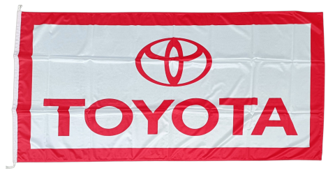 Quality, TOYOTA White Outdoor Flag 180x90cm