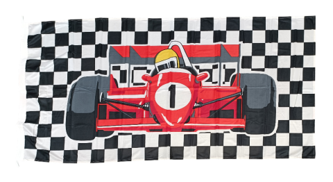 Quality 'International Racing' Pole Flag, 180x90 cm