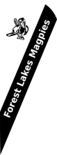 Forest Lakes Magpies Teardrop Flag