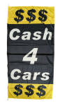 Cash 4 Cars Yellow 90x180cm
