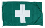 Green Cross Flag, 180x90 cm 180x90cm