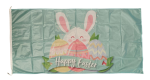 Happy Easter Bunny Flag 180x90cm