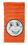 Happy Face Flag Orange 90x180cm
