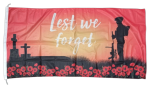 Lest We Forget Flag 180x90cm