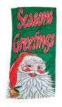 Seasons Greetings Flag 90x180cm Green