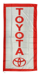 Quality, TOYOTA White Outdoor Flag 90x180cm