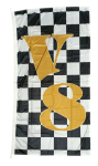 V8, Checkered Flag, 90x180 cm