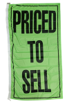Priced To Sell Flag, 90x180 cm