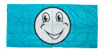 Happy Face Flag Aqua 180x90cm